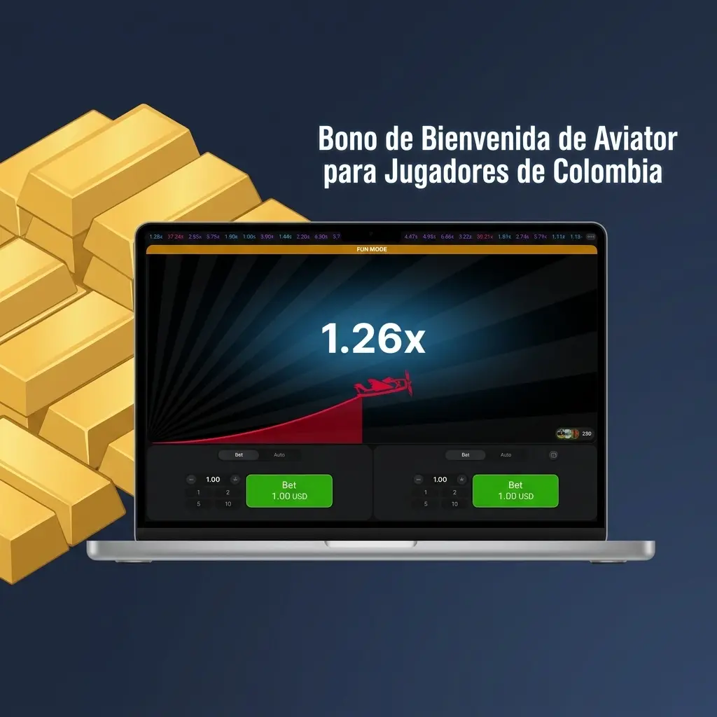 Bono de bienvenida 1win para jugadores de Aviator en Colombia con depósitos y giros gratis escalonados