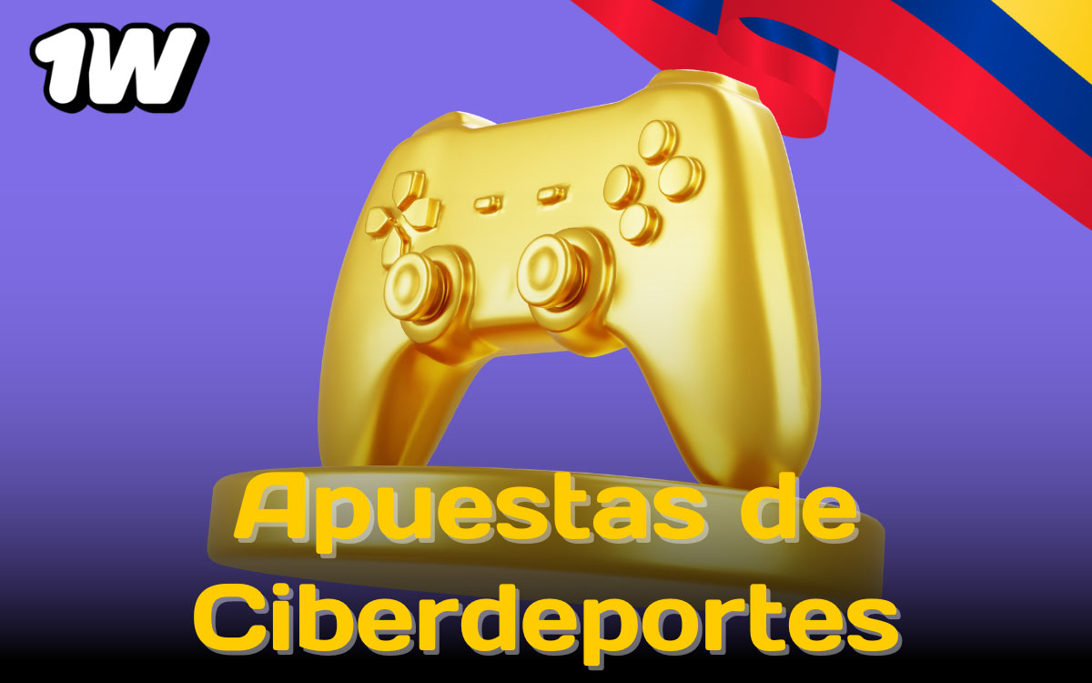 Sección de apuestas en ciberdeportes de 1win con torneos internacionales, mercados variados y cuotas competitivas para Colombia