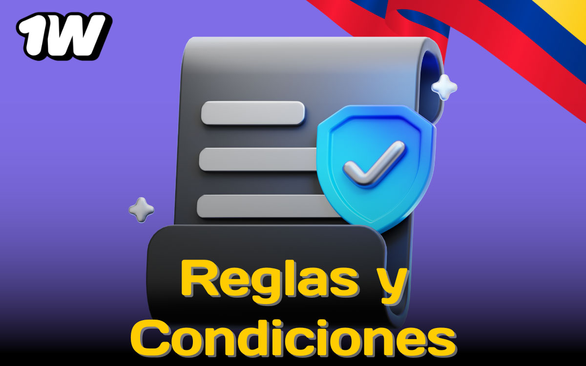 Reglas y condiciones de uso en 1win: términos, requisitos y restricciones para jugadores colombianos