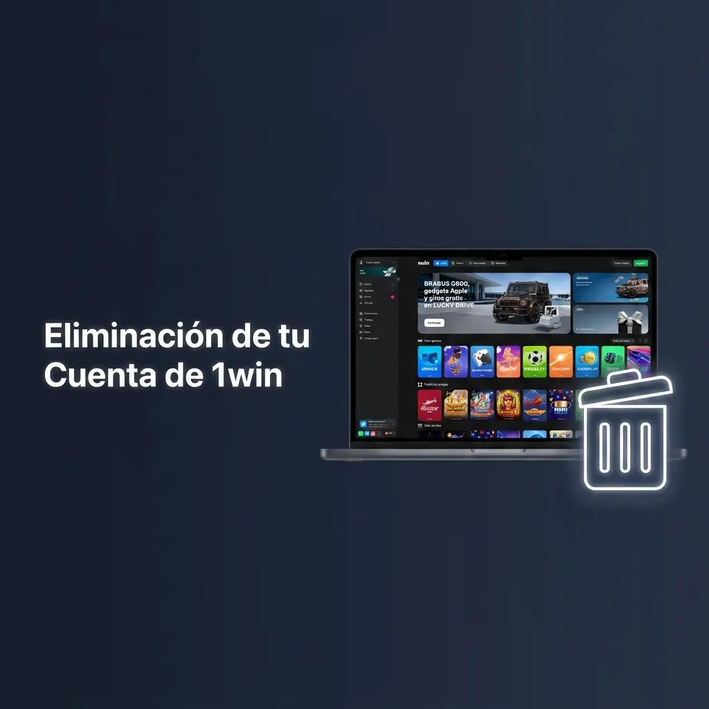 Pasos para eliminar cuenta de 1win desde configuración del perfil en sitio web o app móvil